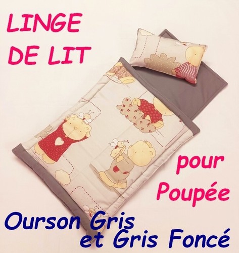 Linge lit pour poupée - linge,
