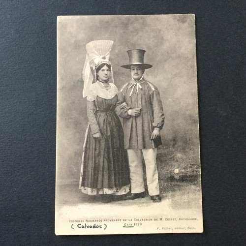 Rare cpa costumes normands - rare,