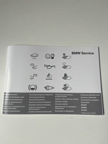 Carnet entretien bmw vierge - carnet,