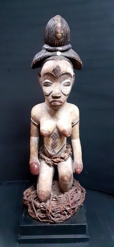 Statue pounou gabon art tribal - pounou,