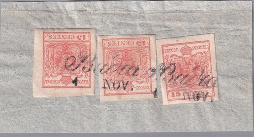 Lombardo veneto 1854 timbres - lombardo,