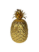 SEAU À GLAÇONS ANANAS DORÉ MAURO MANETTI CIRCA 1960 FIRENZE DESIGN ITALIE XXème