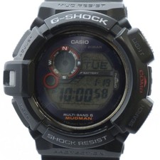 Montre numérique solaire Casio G-Shock GW-9300 Mudman en acier inoxydable noir