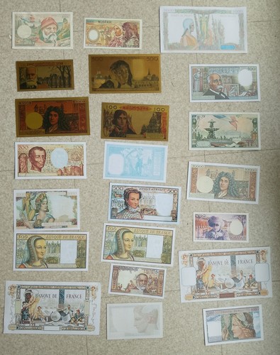 Lot billets français - 22,
