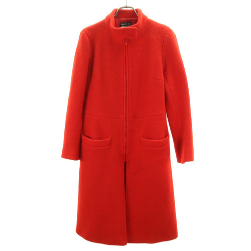Agnes red wool - red,