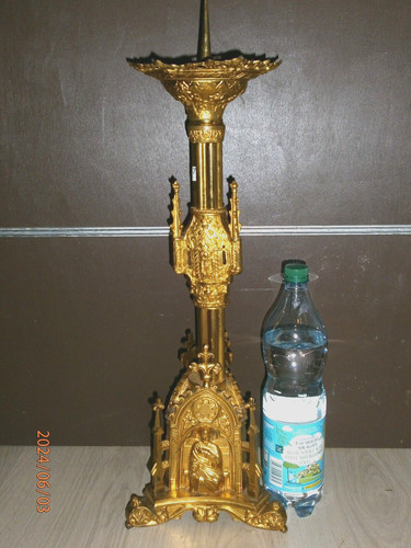 Ancien pique cierge - ancien, bronze