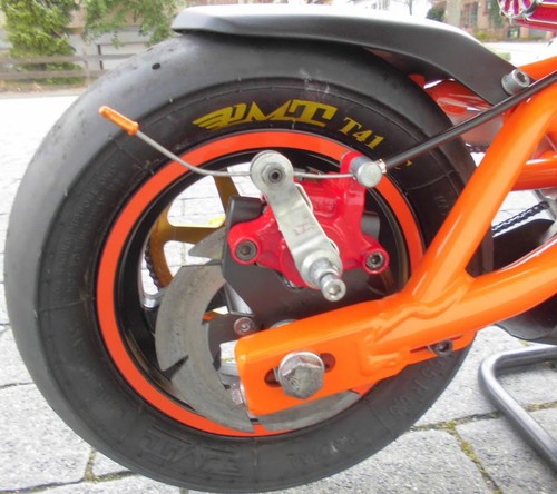 Pocket bike decal - bike, rim