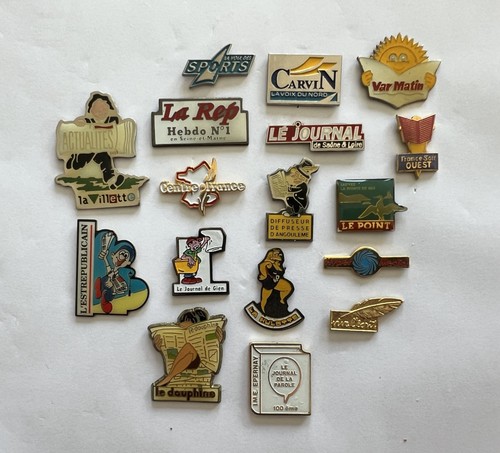 Pin media presse ecrite - 17,