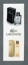 Carte Publicitaire f- advertising card  - Lacoste recto verso (asie)