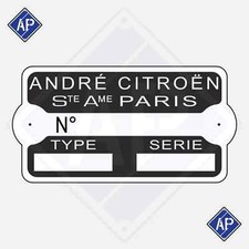 Plaque constructeur Citroën