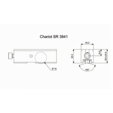 Chariot simple réglable pour