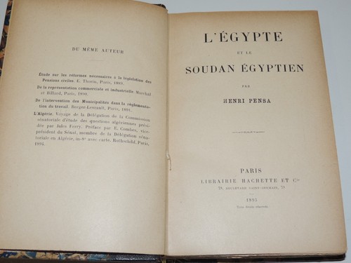 Henri pensa l egypte et - -,