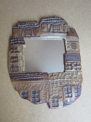 Miroir céramique terre cuite - miroir,