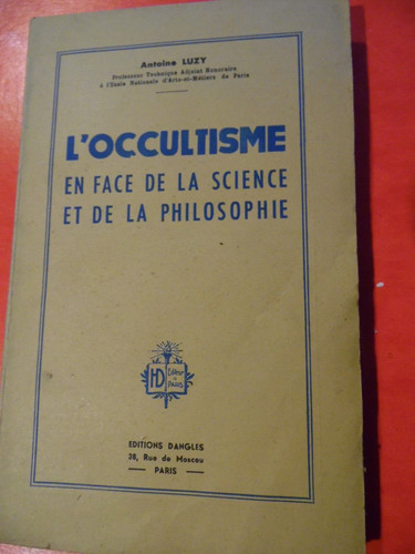 Occultisme face de la - de,