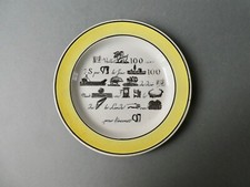 assiette rébus en faïence