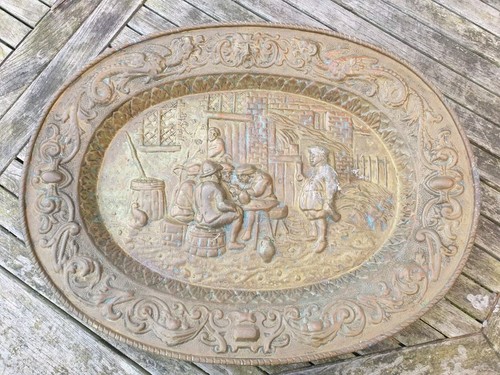 Plat offrandes cuivre - a,