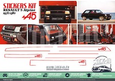 5 Alpine Turbo Autocollants