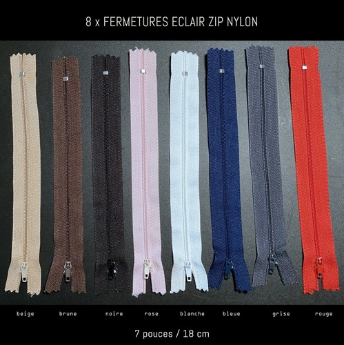 Lot fermetures eclair - fermetures,