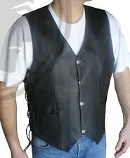 GILET BOLERO CUIR BIKER POUR