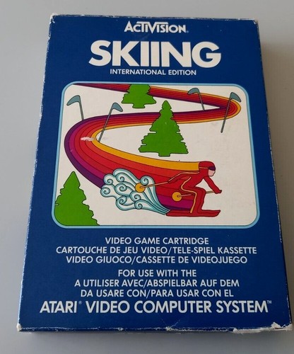 Jeu atari 2600 skiing - jeu, "skiing"