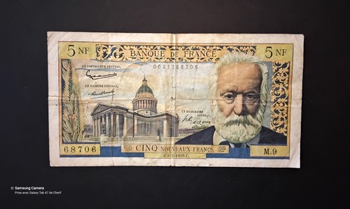 Billet banque 5fr victor - de,