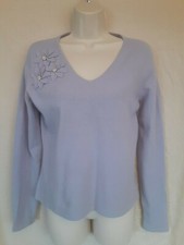        Women's Carole Little wool/angora rabbit hair sweater, lavender, size M