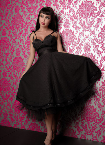 Robe bal longue pois - robe,