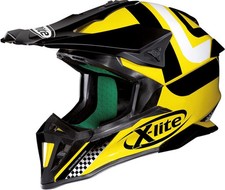 Casque Enduro Moto Cross X-Lite X-502 Best Trick Cab Jaune