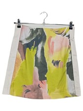 MISS CAPTAIN Mini-jupe Femme Multicolore Abstraite Coton (EU 38)