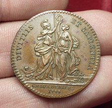 #77-294 ~Token/ Jeton - CHAMBRE AUX DENIERS Louis XV 1744 - F.2510 Qualité !