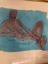 Lithographie Arno Breker nu alongé