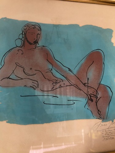 Lithographie arno breker - breker, nu
