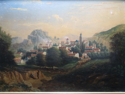 Tableau 19éme village en - «,