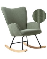 Fauteuil à Bascule en Velours