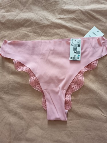 Culotte tanga dentelle rose - tanga,