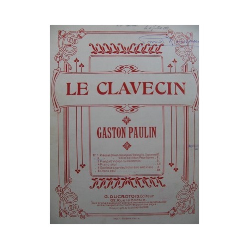 Paulin gaston clavecin - le,
