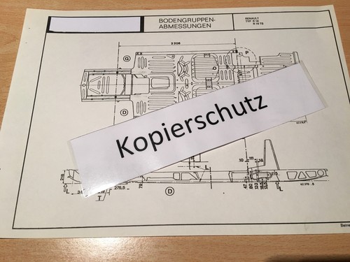 Renault 16 ts maßplan - r,