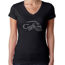 Womens T-Shirt Rhinestone