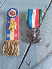 Lot de 2 Médailles Militaires à Identifier Empire Houilles