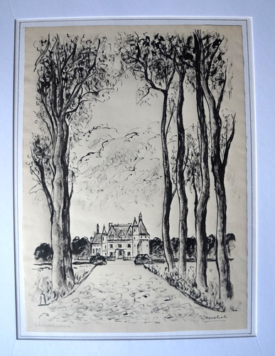 Dessin encre chenonceaux - encre,