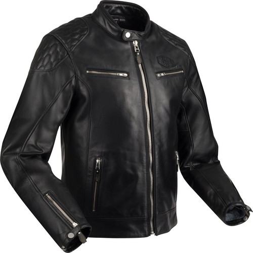 Veste cuir moto - cuir,