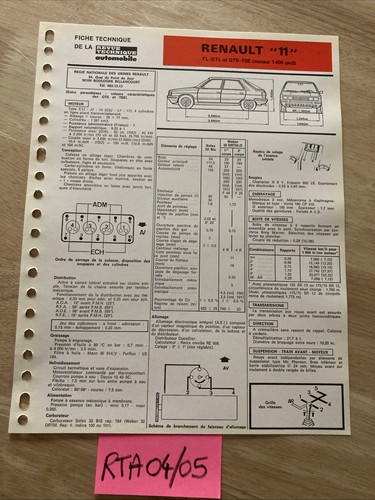Fiche technique automobile