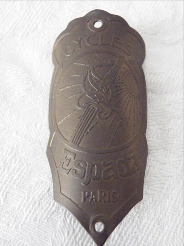 Plaque velo ancienne cycles - plaque, de