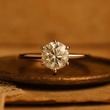 Moissanite Fiançailles Bague