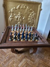 JEU D'ECHECS EN BRONZE/LAITON NAPOLEON NOUVELLE EMPIRE XIXe