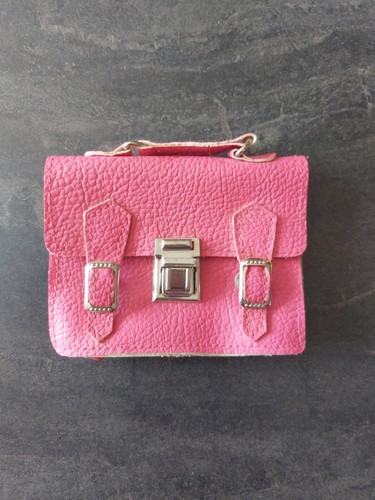 Cartable cuir poupée vintage - poupée,