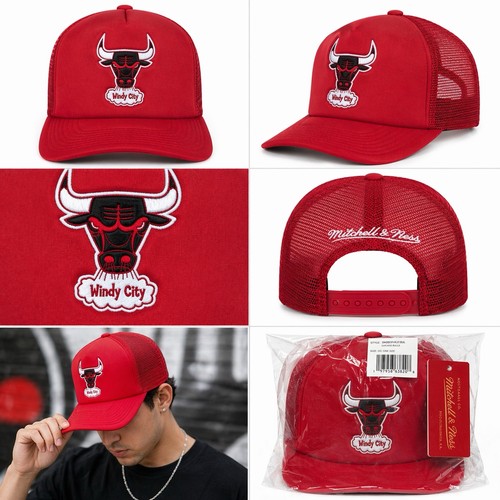 Chicago bulls trucker hat red - trucker,