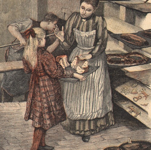 1892 gravure aquarellée - 1892,