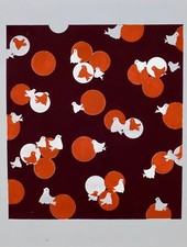 Atelier TESTEMALE - Peinture originale - Gouache - Projet de tissu 714