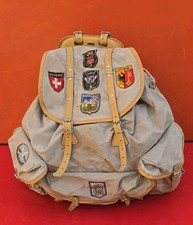 Sac à dos LAFUMA  de randonnée Vintage Ancien 1930-49 + Écussons Alpinisme Alpin